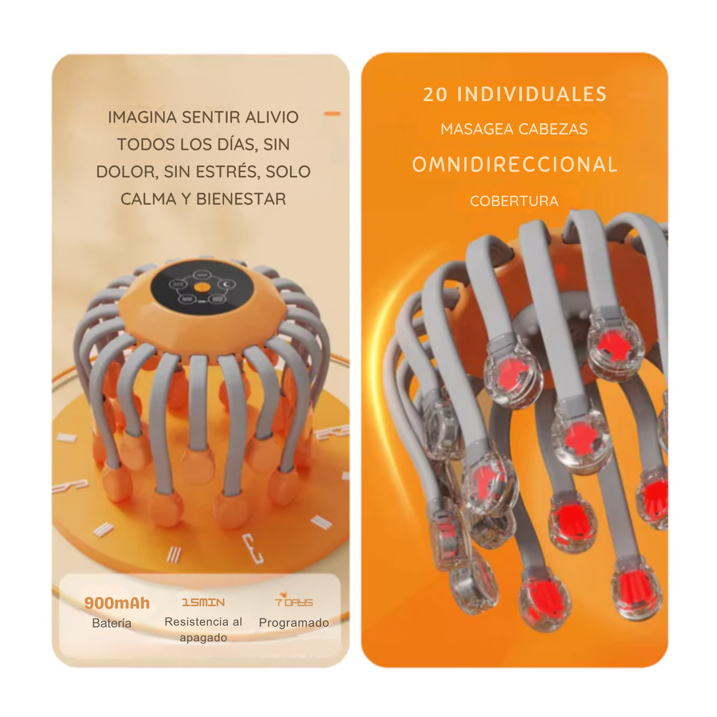 Masajeador de cuero cabelludo