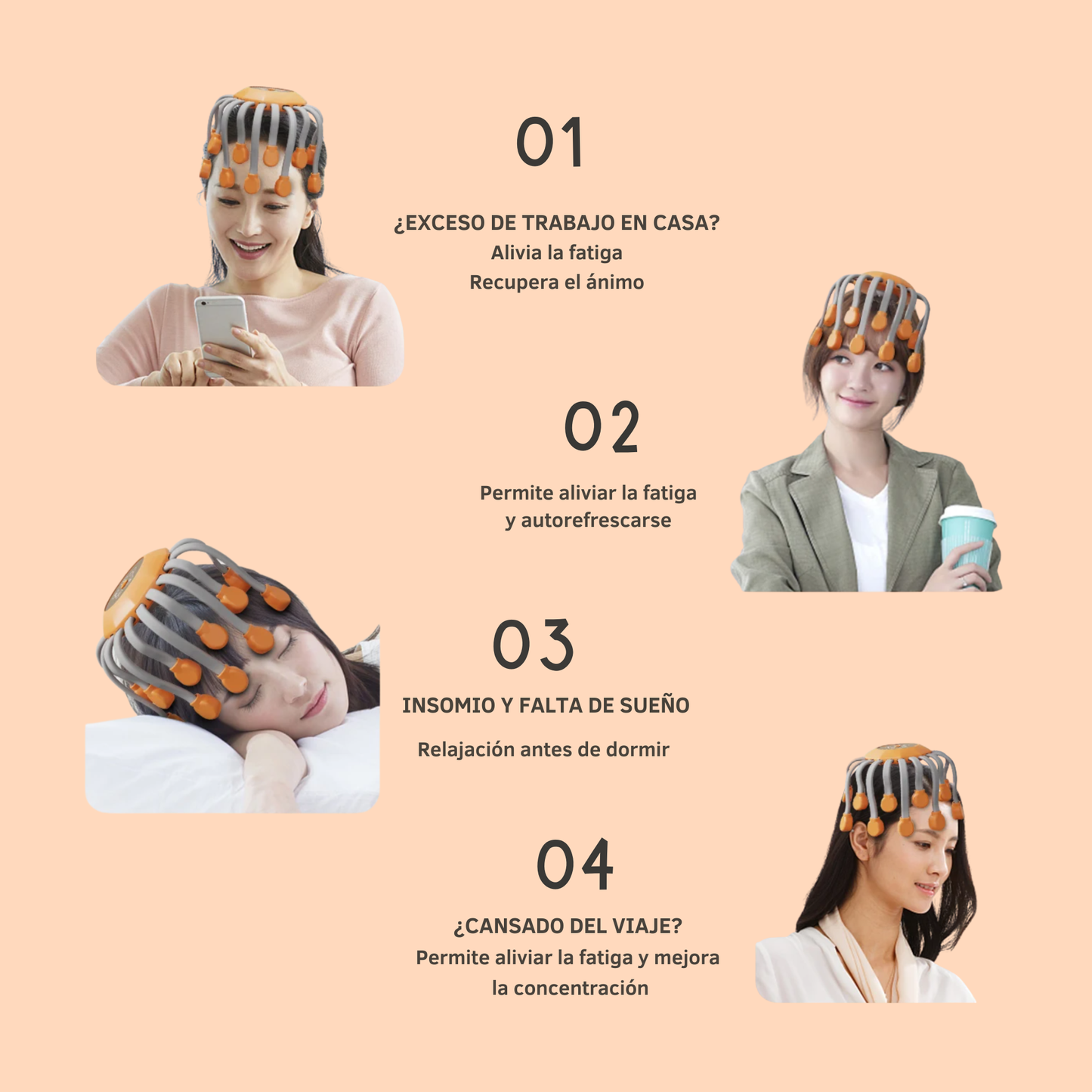 Masajeador de cuero cabelludo