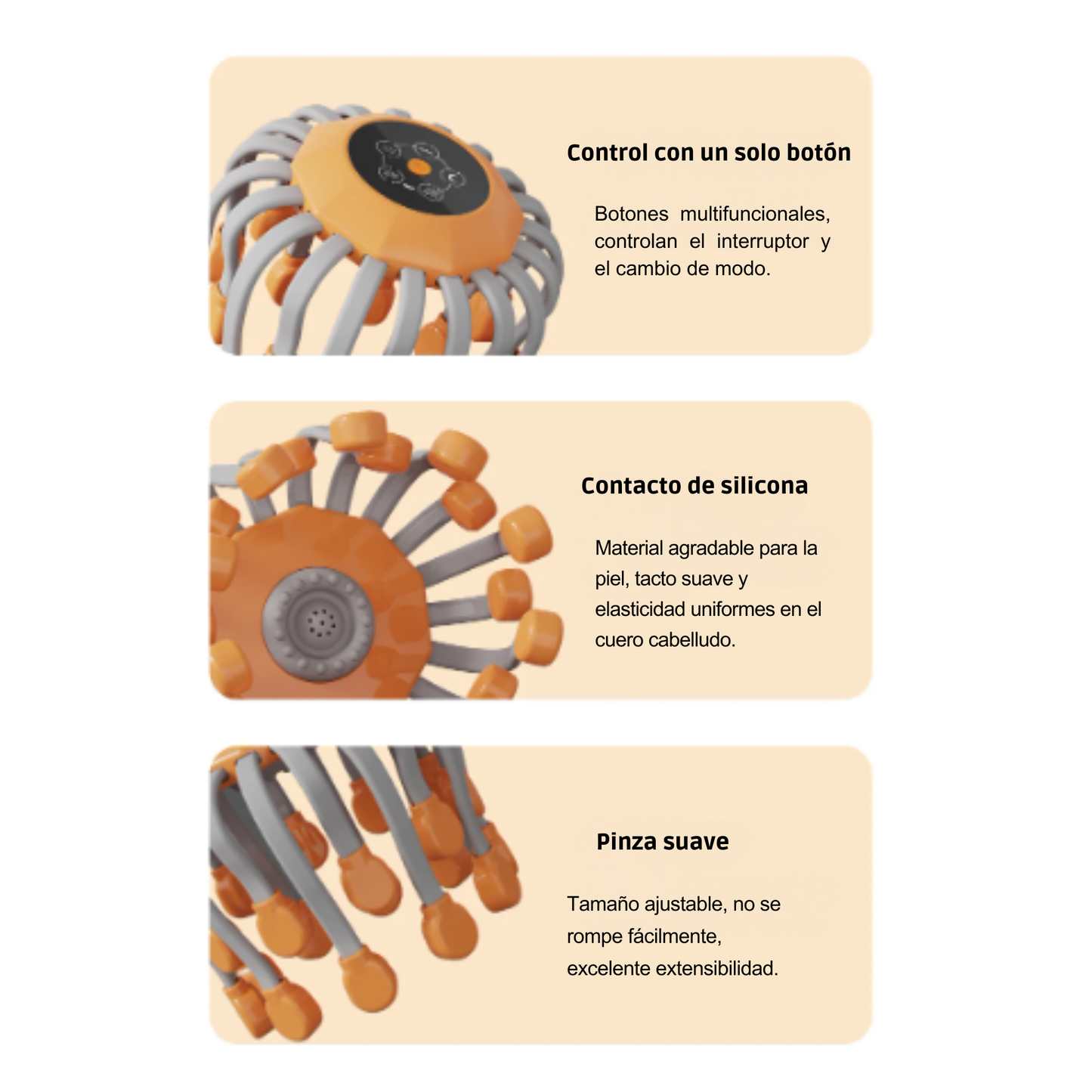 Masajeador de cuero cabelludo